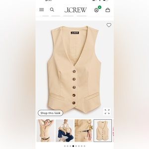 Brand new with tags J.Crew chino vest